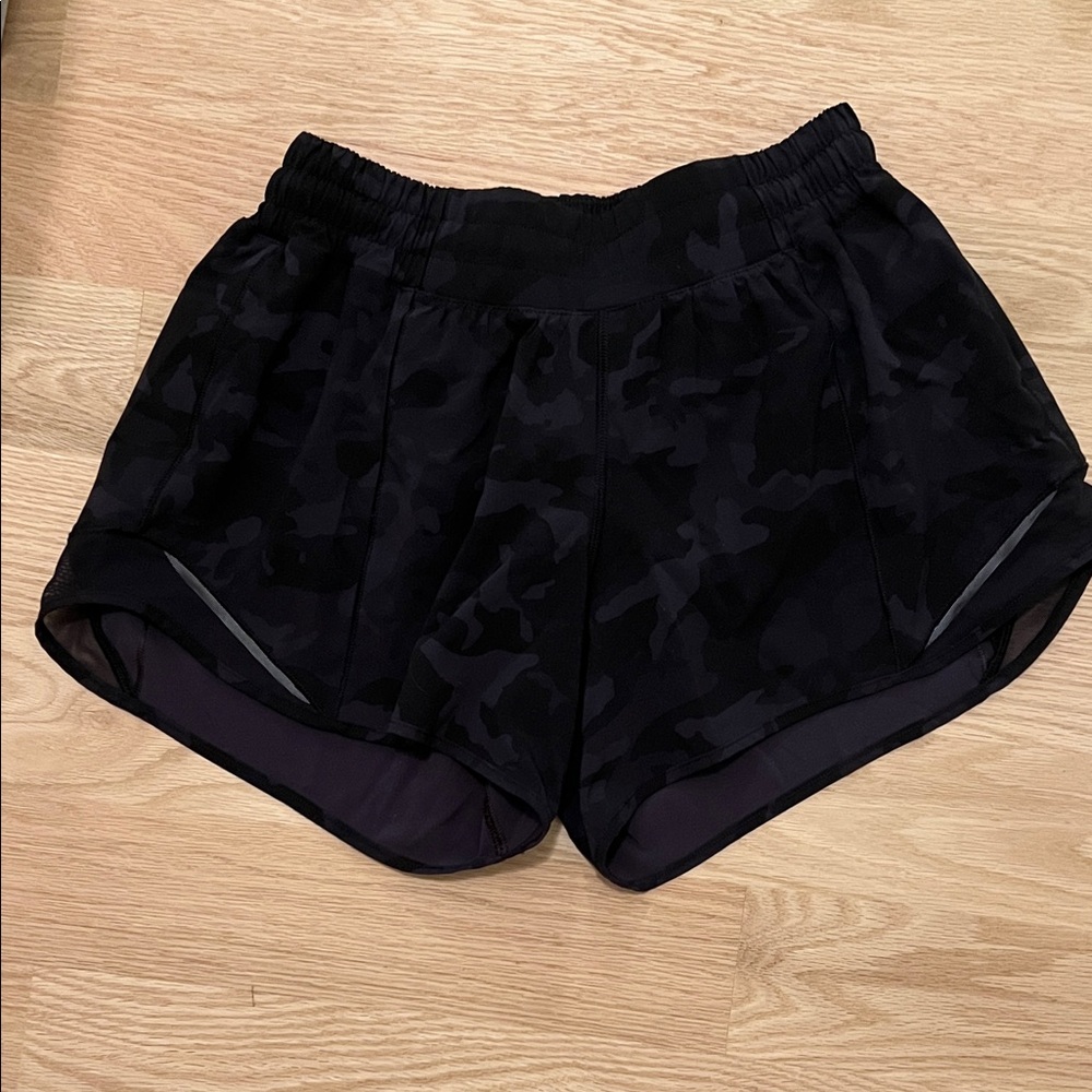 lululemon athletica Black Camouflage Athletic Shorts